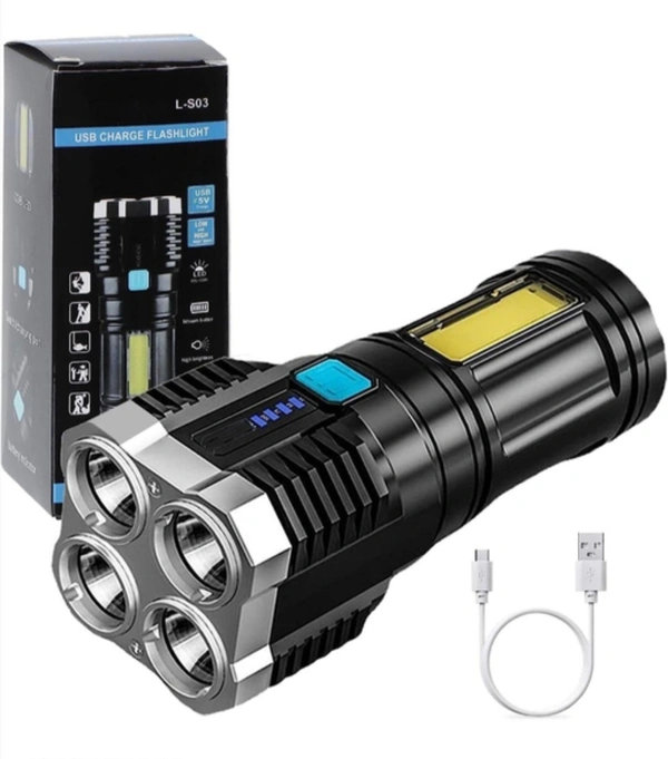 Portable Rechargeable LED Flashlight