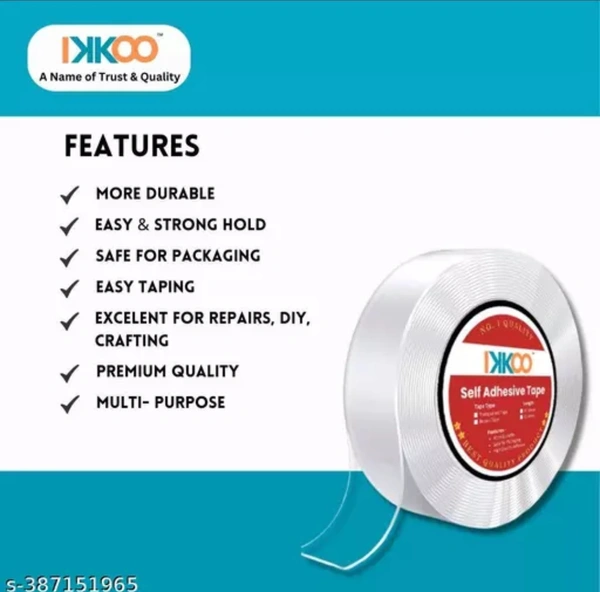 Silicon Transparent Self Double Sided Tape. Invisible