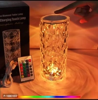 Touch Diamond Crystal Lamp, 16 Color RGB Changing LED lights Table Lamp (Multicolor). Touch And Remote