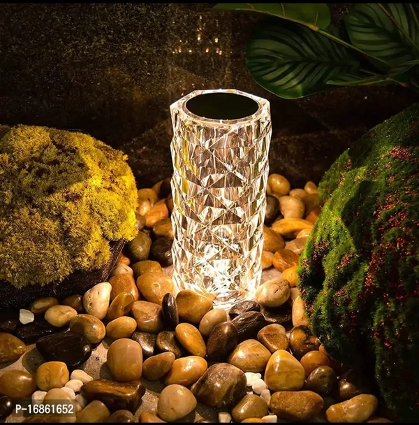 Touch Diamond Crystal Lamp, 16 Color RGB Changing LED lights Table Lamp (Multicolor). Touch And Remote