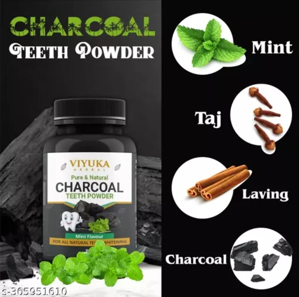 Viyuka Charcoal Teeth Whitening Powder