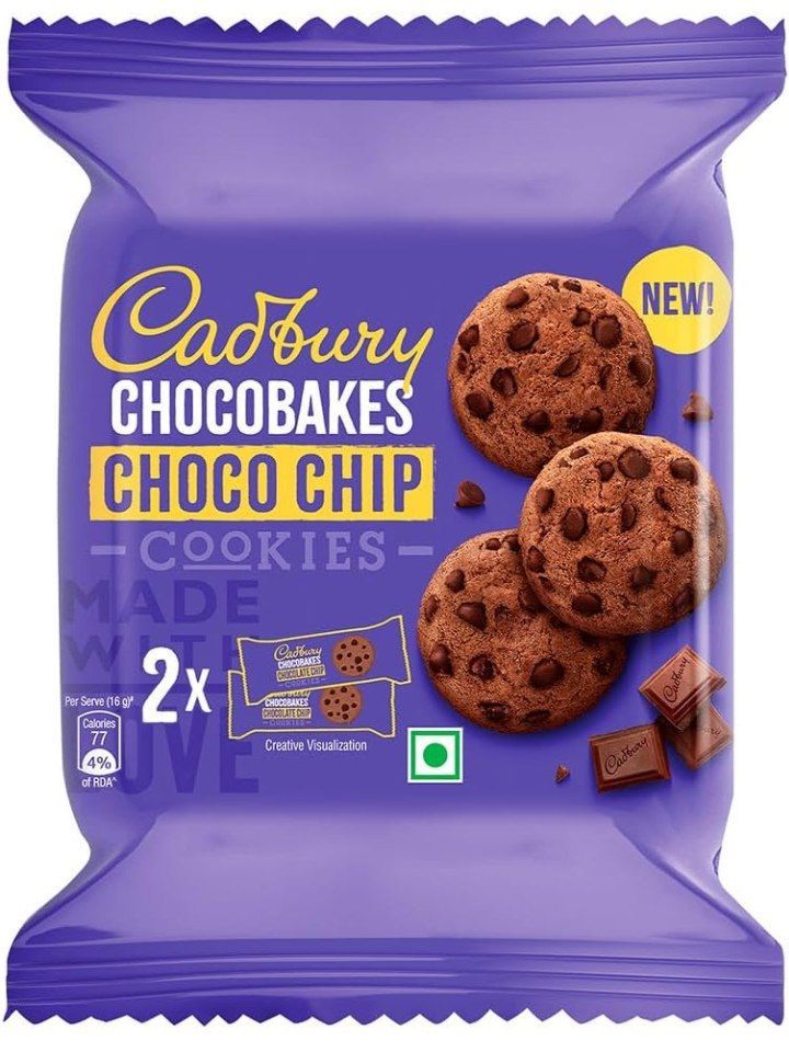 星屑　CHOCOCHIP COOKIE ⑩色違い Cadbury Chocobakes ChocoChip Cookies 167 g (PACK OF 2)