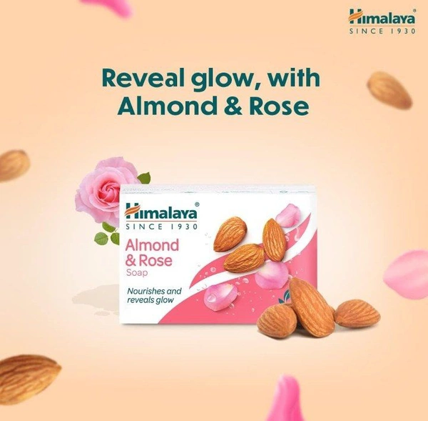 HIMALAYA Himalaya Herbals Almond & Rose Soap, 75gm (PACK OF 3)