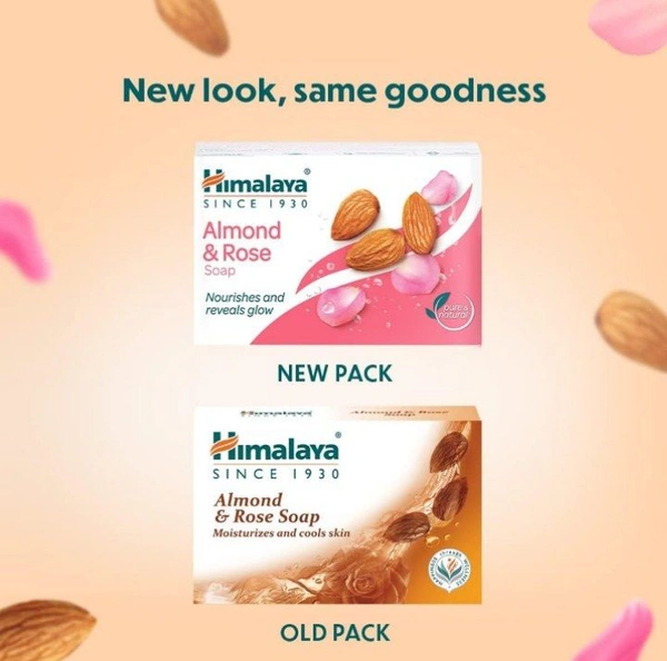 HIMALAYA Himalaya Herbals Almond & Rose Soap, 75gm (PACK OF 3)