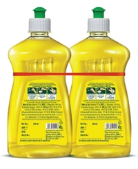 Giffy Lemon & Active Salt Dishwash Liquid Gel 500ml (Pack of 2) Bottle|2x Faster Tough Grease Removal|Utensils Cleaning Dish Wash Liquid Super Saver Offer