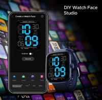 boAt Wave Style Smart Watch with 1.69" Square HD Display, DIY Watch Face Studio, Coins,HR & SpO2 Monitoring,7 Days Battery Life, Crest App Health Ecosystem, Multiple Sports Modes(Deep Blue)