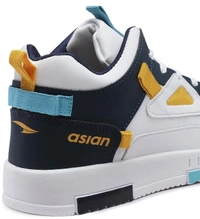 ASIAN Men's Tarzan-11 White Casual Sneaker High-Neck Shoes with Lightweight Extra Cushion Lace-Up Shoes for Men's & Boy's… - 6