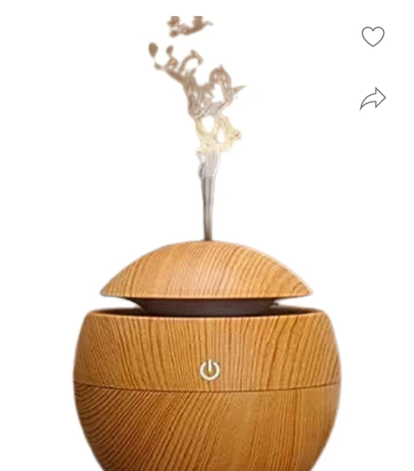 Portable Cool Mist Humidifier With Led Night Light Air Humidifier For Home,Car, Portable Room Air Purifier  - peach colour