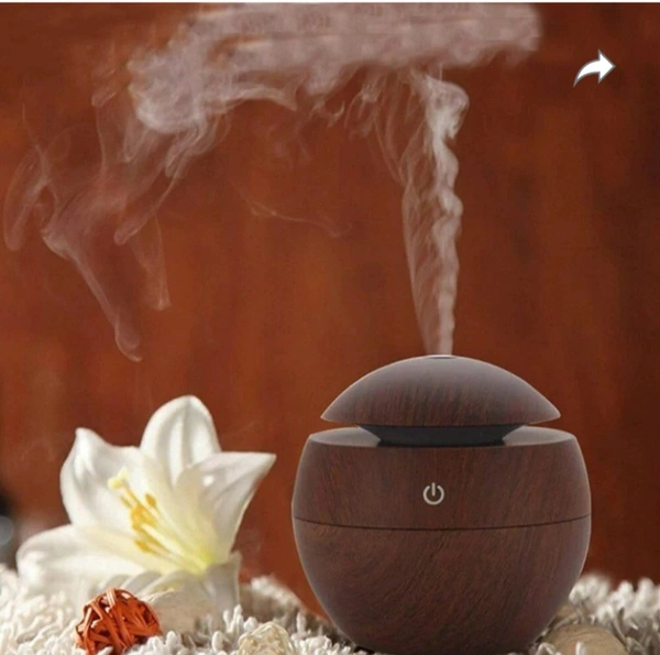 Portable Cool Mist Humidifier With Led Night Light Air Humidifier For Home,Car, Portable Room Air Purifier  - peach colour