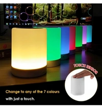 Melbon Portable BT Speaker Wireless Mini Player Touch Pat LIGHT Colourfull Led Night Light  5.6 W Bluetooth, Laptop, Dekstop Speaker ( White, Multicolour, 2.0 Channel )