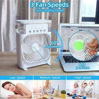 Offroot 500 L Room/Personal Air Cooler ( Multicolor, Portable Air Conditioner Fan Usb Personal Cooler, Mini Humidifier Fan) - White