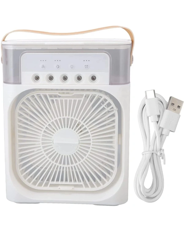 Offroot 500 L Room/Personal Air Cooler ( Multicolor, Portable Air Conditioner Fan Usb Personal Cooler, Mini Humidifier Fan) - White