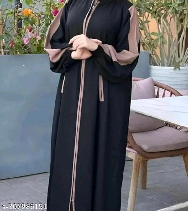 Attractive Women Abayas  - Black, Free Size.
