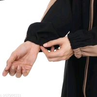 Attractive Women Abayas  - Black, Free Size.