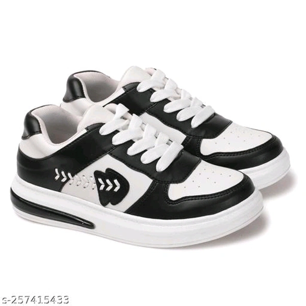 Stylish Women Sneakers - White, 7