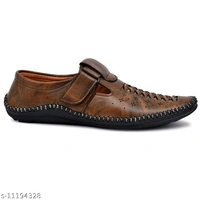 Latest Fashionable Men Sandals - Black Marlin, 10