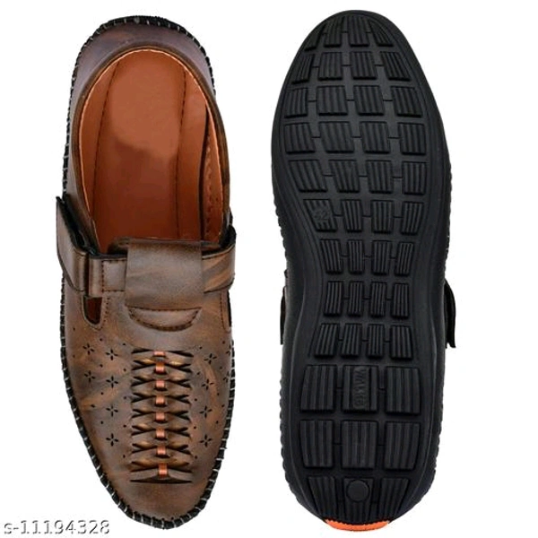 Latest Fashionable Men Sandals - Black Marlin, 10