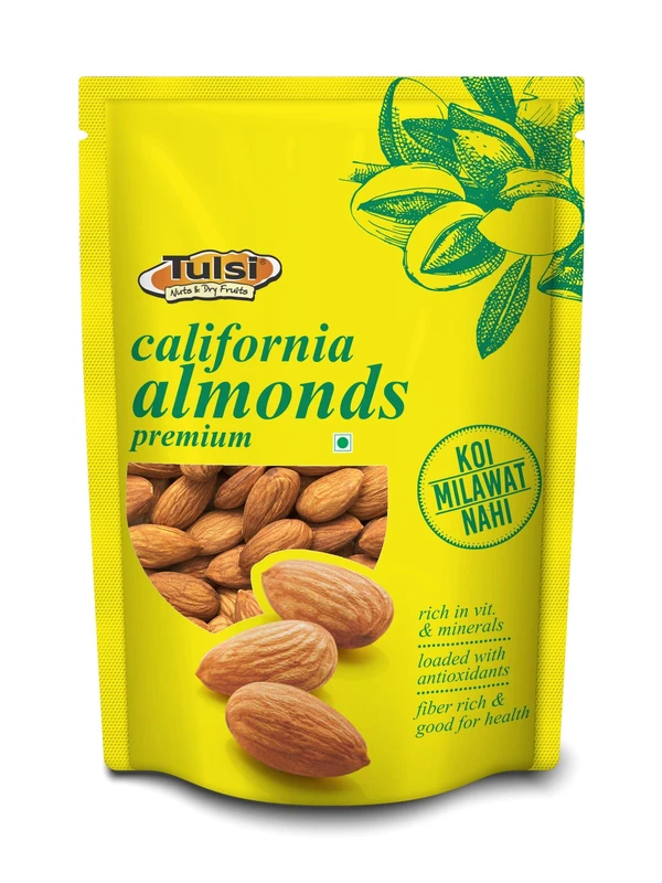 Tulsi Premium Almonds (बादाम) - 250gm 