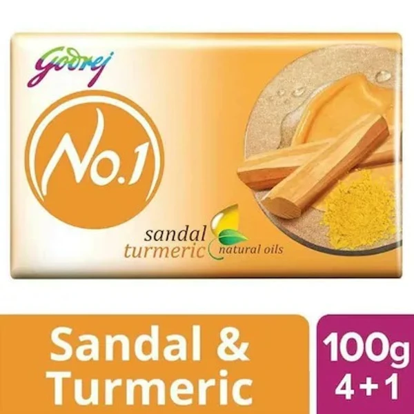  Godrej No.1 Sandal & Turmeric Soap(हल्दी चन्दन ) - Set of 5 