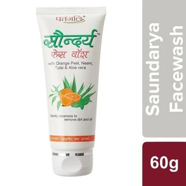 Patanjali Saundarya Face Wash - 60gm 