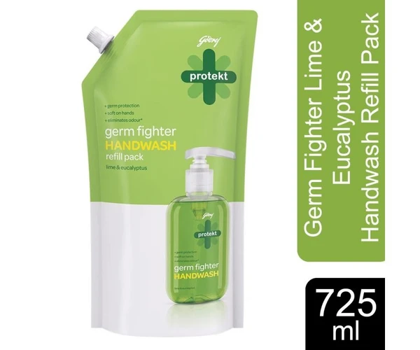 Godrej Protekt Germ Fighter Lime & Eucalyptus Hand Wash	