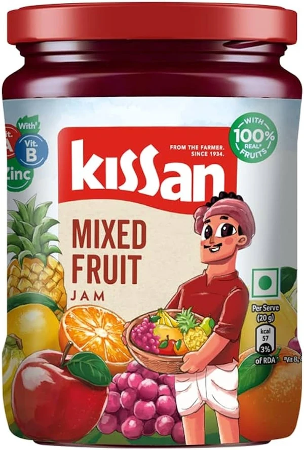 Kisan Jam Mixed Fruit -500gm 