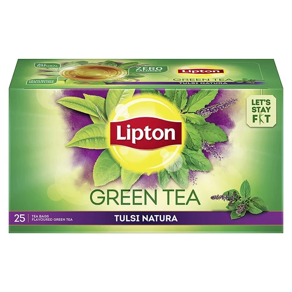 Lipton Tulsi Natura Green Tea - 25 Tea Bags