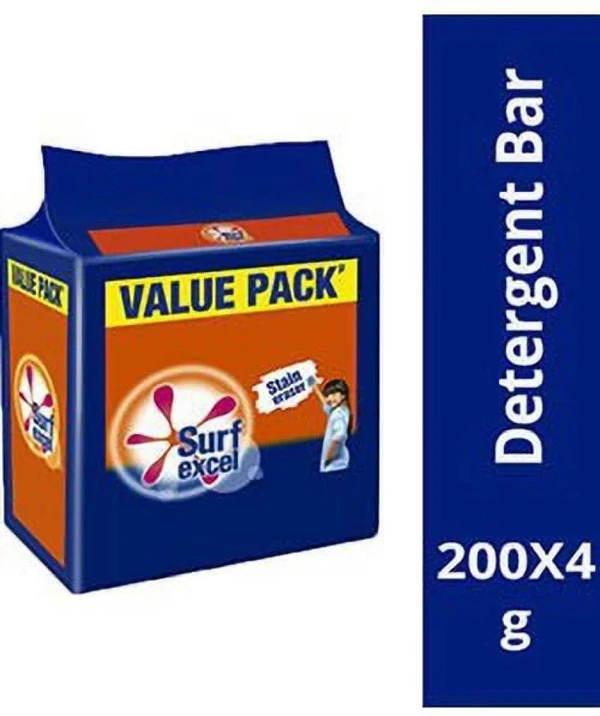 Surf Excel Bar - Pack of 4 (200gm x 4)