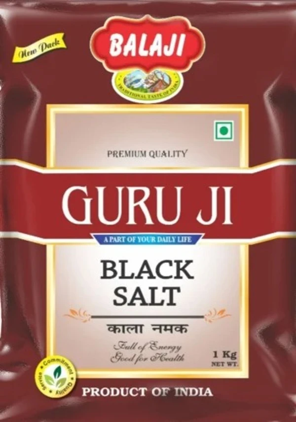 Guru Ji Black Salt Powder (कला नमक ) -100gm	