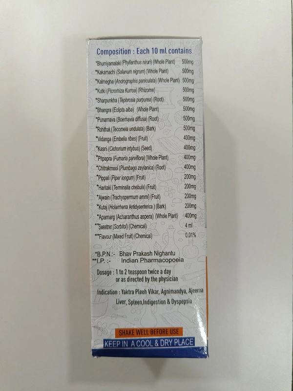 Shashvi Remedies  Syrup LIV 100 SF
