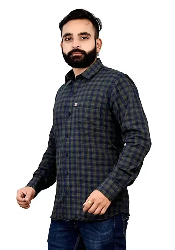 Stylo Branded Men's cotton check shirts, Single Pocket, Full sleeves Vol 11 MO