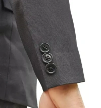 Men Black Solid Single Breasted casual, Formal, Party , festive & Wedding Blazers MO - XL