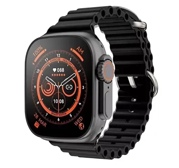 MULTUS T800 Ultra Smart Watch 1.99 inch Infinite Display,Bluetooth Calling,Heart Rate Tracking, Sports Features (T800 Black (Without SIM)) Mo