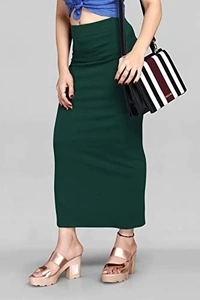SCUBE DESIGNS Stylish Fashion Solid High Waist Long Skirt Slim Formal Side Slit Long Straight Pencil Skirt, Travel Girls/Women Dress An - L