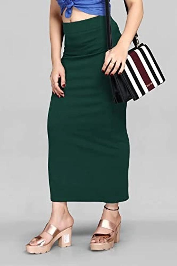 SCUBE DESIGNS Stylish Fashion Solid High Waist Long Skirt Slim Formal Side Slit Long Straight Pencil Skirt, Travel Girls/Women Dress An - L
