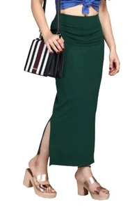 SCUBE DESIGNS Stylish Fashion Solid High Waist Long Skirt Slim Formal Side Slit Long Straight Pencil Skirt, Travel Girls/Women Dress An - L