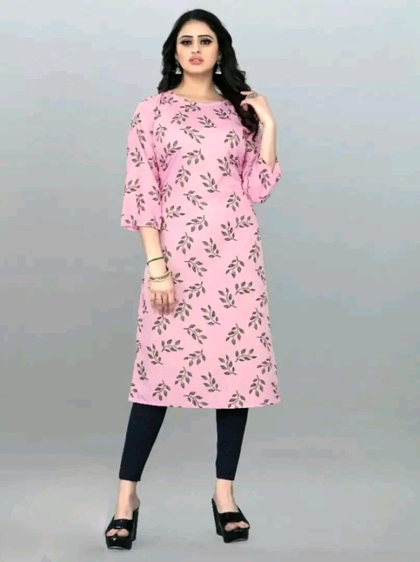 Olive Crepe Printed Kurtas For Women Good 0.6