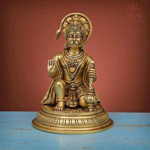 HOLYMONT99 Pure Brass Hanuman Murti All Size Available 