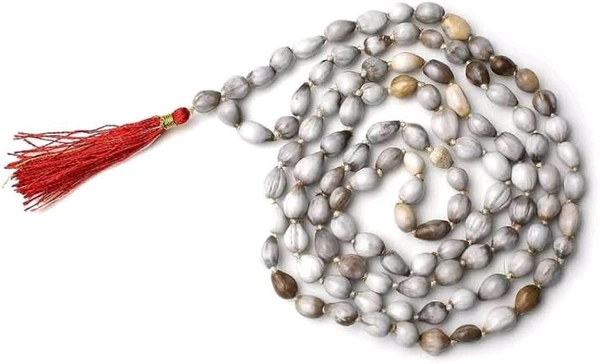 Holymont99 100% pure Religious Vaijanti Mala Original 108 Beads With Certificate Lab Tested Dried Baijanti Seeds Vashikaran Mala वैजयंती | वैजन्ती माला Shri Krishna Japa Mala For Yoga, Positive Effects