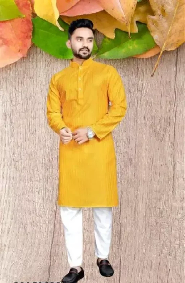 Men Line Only Kurta Mo