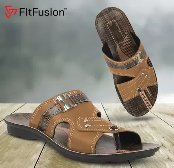 FitFusion Ethnic Slipper For Men Fashion Slip on Men's Flat Mo