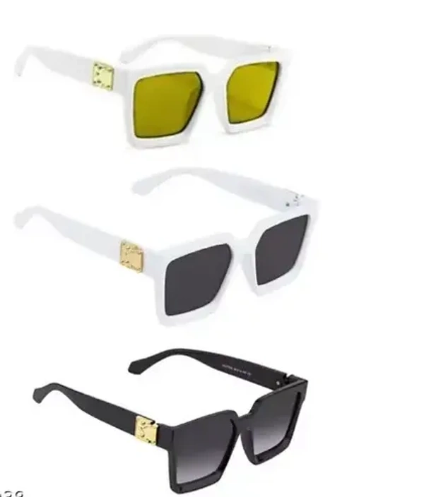 Pack of 3 King's New Trendy Unisex NIGHT VISION Sunglasses For Men & Women Mo