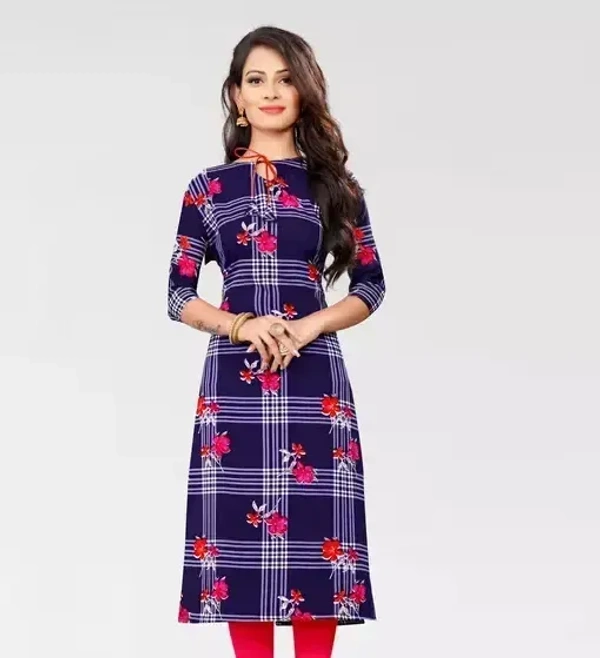 Women's Crepe straight Kurti Mo