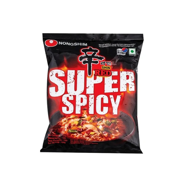 Nongshim Shin Super Spicy Korean Noodles 120g
