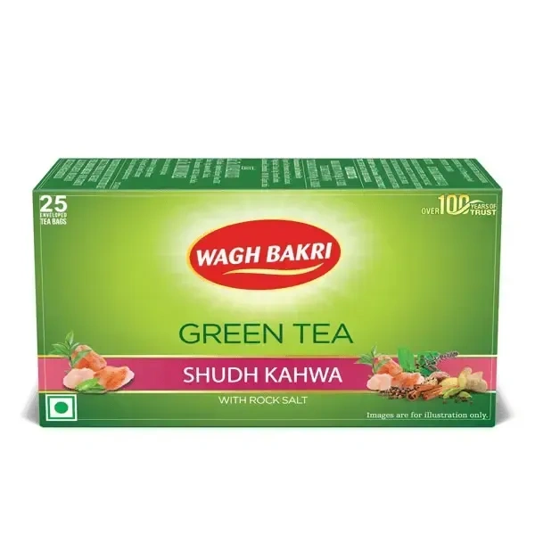 Wagh Bakri Shudh Kahwa Tea Bags 25N