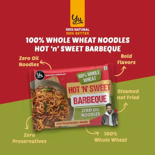 Yu Hot n Sweet Barbeque Noodles 70g