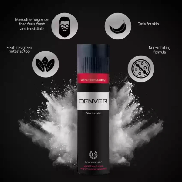 Denver Black Code Talc 