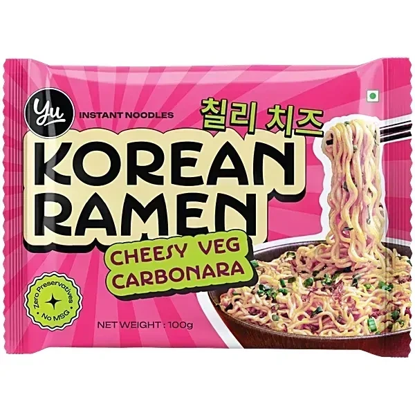 Yu Cheesy Veg Carbonara Korean Ramen 100g