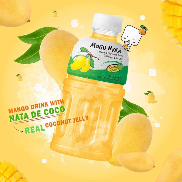 Mogu Mogu Mango Fruit Drink 320ml 