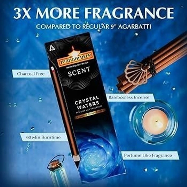 Mangaldeep Crystal Waters Long Dhoop Sticks